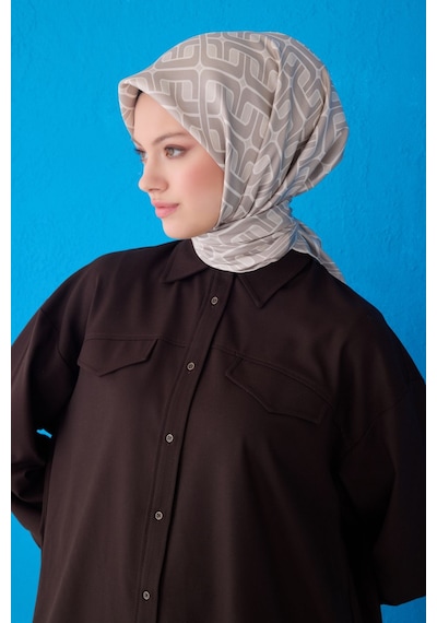 Belli Saf İpek Eşarp 4118d Twill -88 Krem