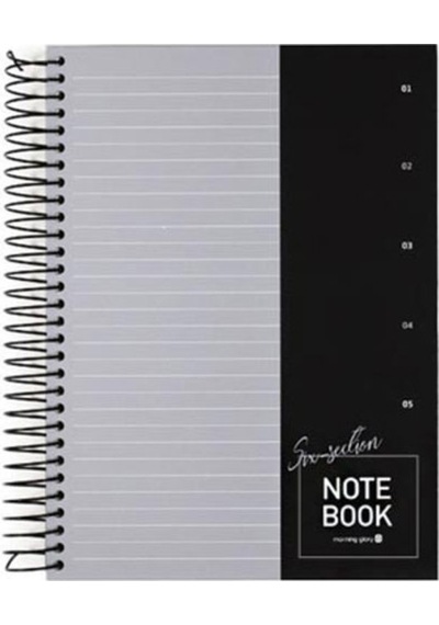 Morning Glory 10000 Çizgili Defter 26x19 Cm Gri 11131-88964