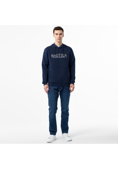 Nautica Erkek Lacivert Regular Fit Sweatshirt Çizgili K47041t Lacivert