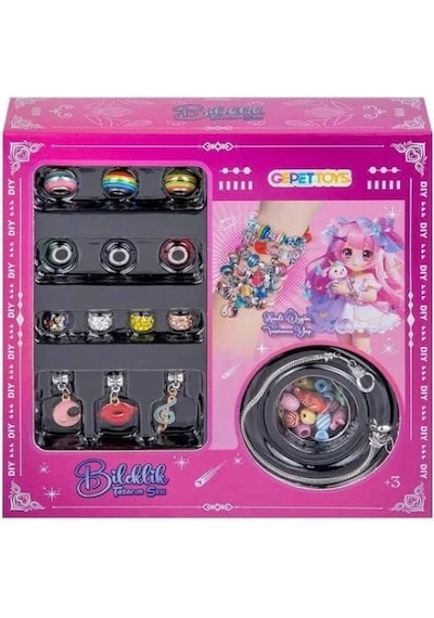 Gepettoys Kız Çocukları İçin Charmlı Bileklik Takı Tasarım Seti