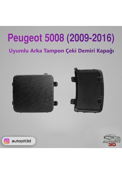 Peugeot 5008 2009 2016 Uyumlu Arka Tampon Çeki Demiri Kapağı