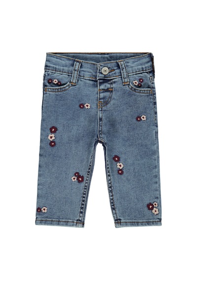 Civil Baby Kız Bebek Pantolon 6-18 Ay Orta Mavi Orta Mavi