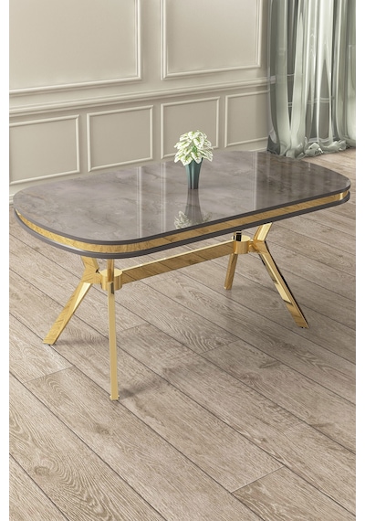 Canisa Concept Olya Serisi 90x168 Lak Panel Gold Ayak Antrasit İroni Sabit Mutfak Masası Antrasit İroni Masa Ayaklar Gold Canisa Concept Olya Serisi 90x168 Lak Panel Gold Ayak Antrasit İroni Sabit Mutfak Masası Antrasit İroni Masa Ayaklar Gold