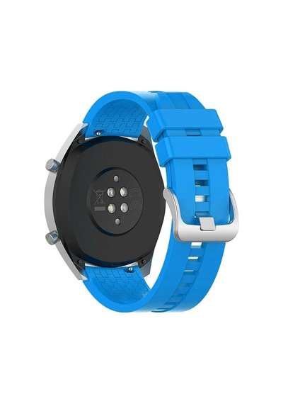 Honor Magic Watch 2 46 Mm Kordon Kayış Klasik Silikon Kordon Metal Tokalı K23 Col8267-9-mavi