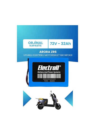Arora Zr6 Uyumlu Batarya Lifepo4 72v 32ah
