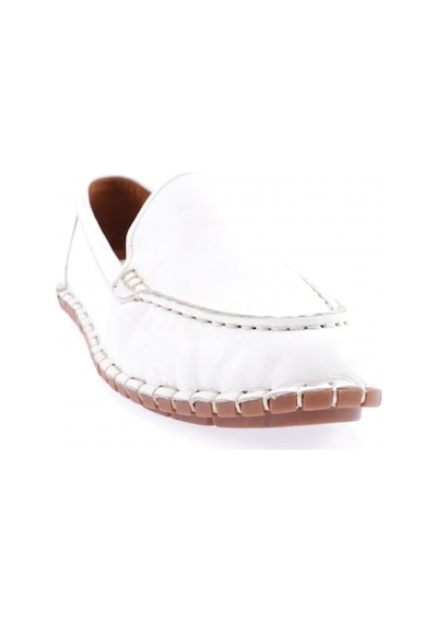Dgn 603-23y Kadin Dikiş Detayli Loafer Ayakkabi 603-2109-R0198 Beyaz