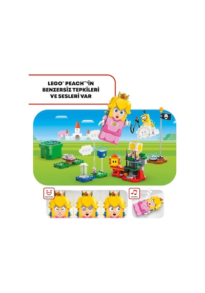 LEGO® Super Mario™ 71441 İnteraktif LEGO® Peach™ ile Maceralar 71441 - 6+ Oyuncak Yapım Seti (208P)