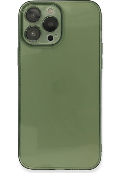 Newface - 277 - iPhone Uyumlu 13 Pro Kılıf Fly Lens Silikon - Csmo-tex - - Yeşil