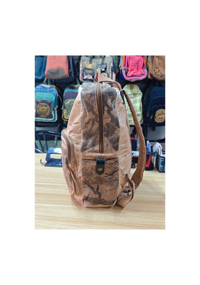 Dark Cotton Rabel Bag Sırt Çantası Açık Kahverengi
