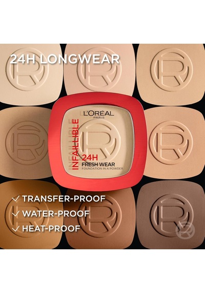 Infaillible 24h Fresh Wear Pudra Fondöten 120 Vanilla Çok Renkli