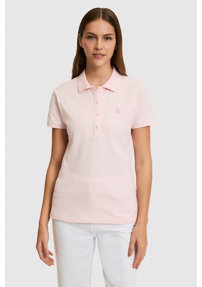 U.S. Polo Assn. U.s. Polo Assn. Kadın Açık Pembe Tişört Basic 50321818-vr078 Acık Pembe