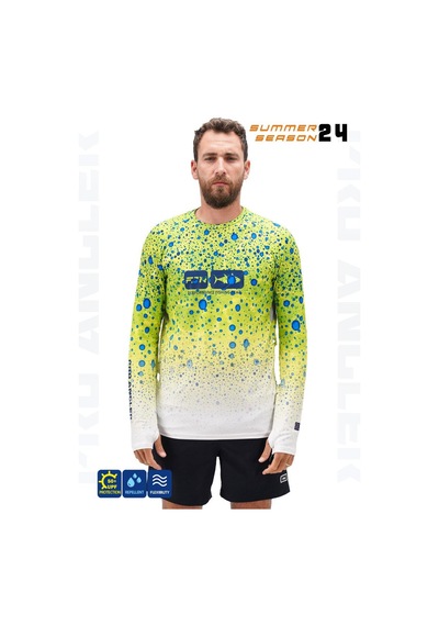 Fujin Pro Angler S24 T-shirt Green Ocean Yeşil