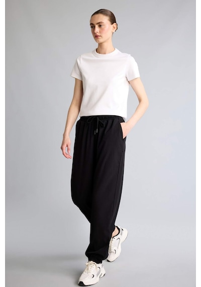 Defacto Standart Fıt Çift Cepli Jogger Paça Uzun Dokuma Sporcu Pantolon A2437ax26aubk81 Siyah-bk81
