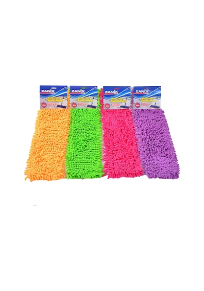 Zanix Mikrofiber Islak Kuru Nemli Makarna Şönil Palet Tablet Mop Yedeği - 40 CM - 1 Adet