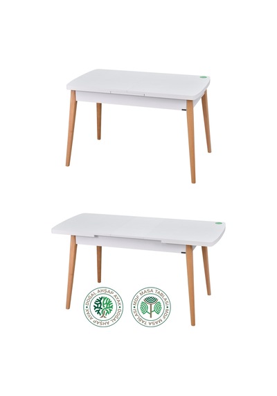 Vilinze Tosya Sandalye Avanos Ahşap Mdf Açılır Mutfak Masası Takımı - 70x120+30 Cm Krem Vilinze Tosya Sandalye Avanos Ahşap Mdf Açılır Mutfak Masası Takımı - 70x120+30 Cm Krem