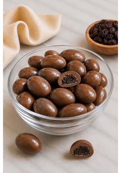 Sütlü Çikolatalı Üzüm Draje 500 G