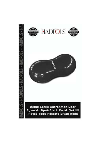 Delux Serisi Antrenman Spor Egzersiz Bpnt-black Fıstık Şekilli Plates Topu Poşette Siyah Renk