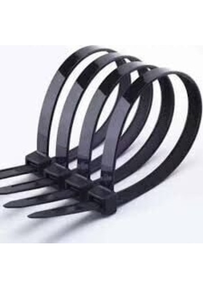 Uv Tork Kablo Bağı Cırt Kelepçe 3,6 Mmx200 Mm Siyah 100 'lü Paket