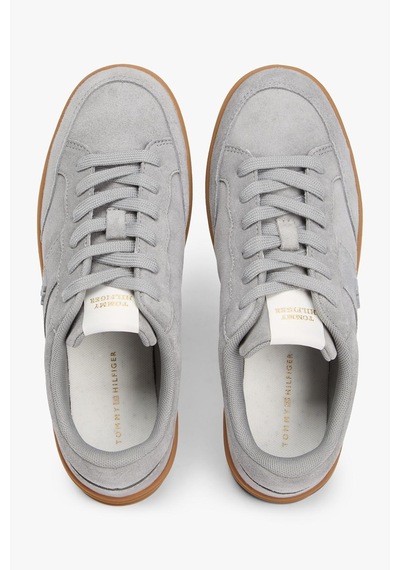 Tommy Hilfiger Kadın Heritage Court Sneaker Suede Ayakkabı Fw0fw09266pry GRİ