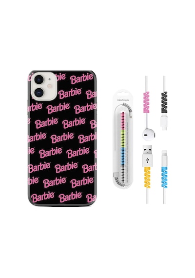 Apple Uyumlu iPhone 12 Kılıf Kablo Koruyuculu Barbie 1404