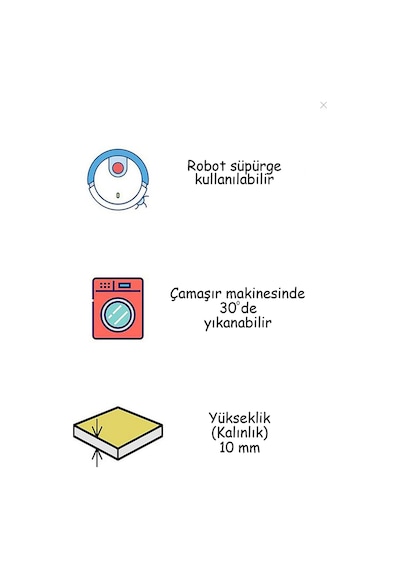 Kitchen Tezgah Önü Soğuk Geçirmez Kaymaz Taban Mutfak Halısı Düz (326584877)