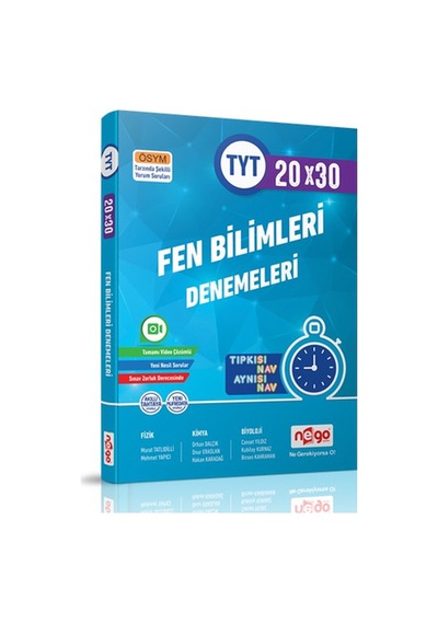 Nego Yayınları Tyt Fen Bilimleri 20X30 Branş Deneme