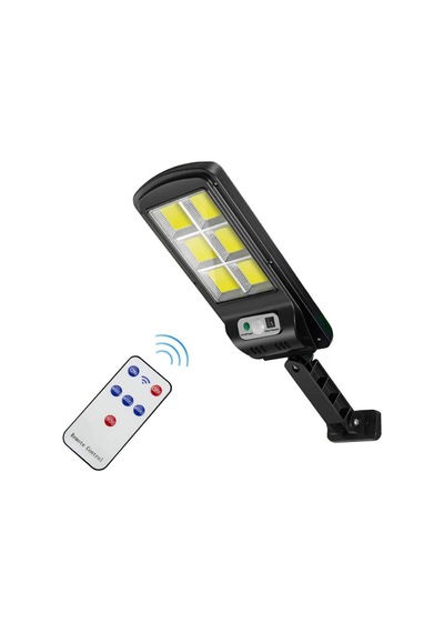 Solar Güneş Enerjili Bahçe Led Aydınlatma 120 Led Aydınlatma Uzaktan Kumandalı Hareket Sensörlü Gece Sensörlü