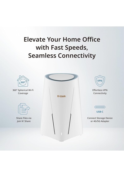 D-link Dbr-560 Kablosuz Ax6000 Wi-fi 6 Dual Band Vpn Soho Business Router