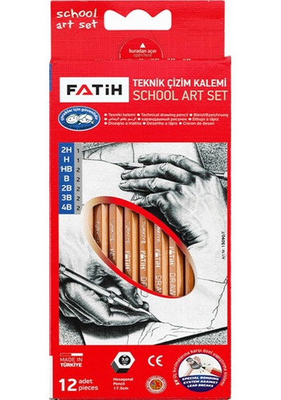 Fatih Teknik Çizim Kalemi Okul Seti 12Li