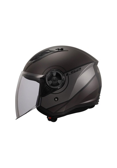 Ls2 Airflow 2 Açık Cover Mat Gri - Siyah Motosiklet Kaskı