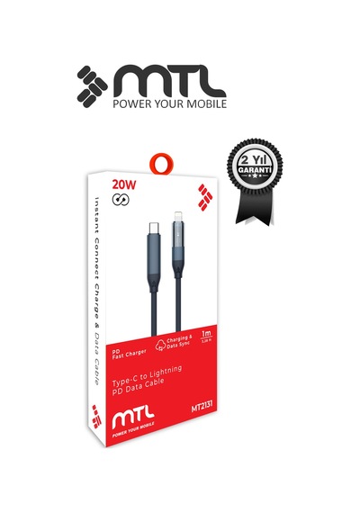 Type-c To Lightning Hızlı Şarj Ve Data Kablosu - 20w Pd Örgülü Mt-a2131