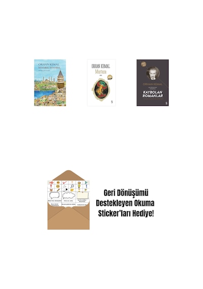 İstanbul İstanbul Ciltli + Murtaza Midi Boy + Kaybolan Romanlar + Okuma Sticker'ları