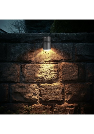 Tekli Çağlayan Aplik Ip54 Dış Mekan Zita Bahçe Aydınlatma Duvar Apliği + Gu10 Led Ampul Gün Iş Diğer