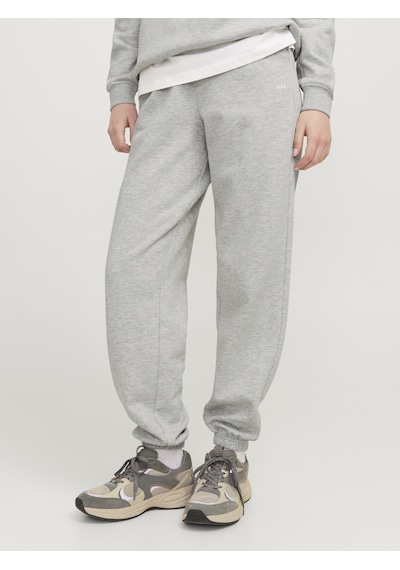 Jack & Jones Kadin Lastikli Paça Sweat Pantolon - Abbie - 12223960 Light Grey Melange