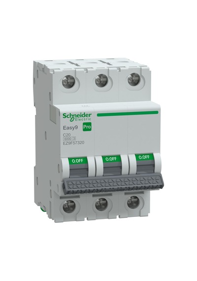 Schneider Electric EZ9f57320 Pro 3 Faz 20a 6 Ka C Tipi Sigorta
