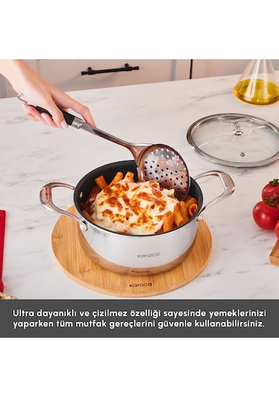 Karaca Plasma Steel 316+ 3Ply Yanmaz Yapışmaz Çelik Tencere 20 cm