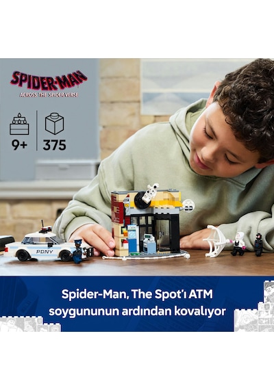 LEGO® Marvel Spider-Verse: Miles Morales, Spot'a Karşı 76311 - 9 Yaş ve Üzeri Süper Kahramanlı Yaratıcı Oyuncak Yapım Seti (375 Parça)
