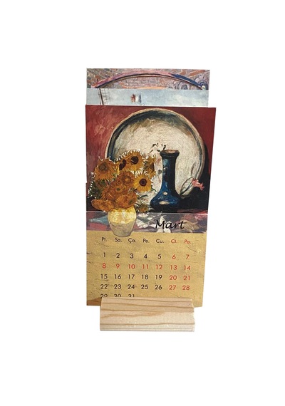 2027 Van Gogh Tabloları Takvimi Çok Renkli