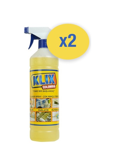 Klix Colombia Çok Amaçlı Araç İçi Temizleyici 1 Litre X2