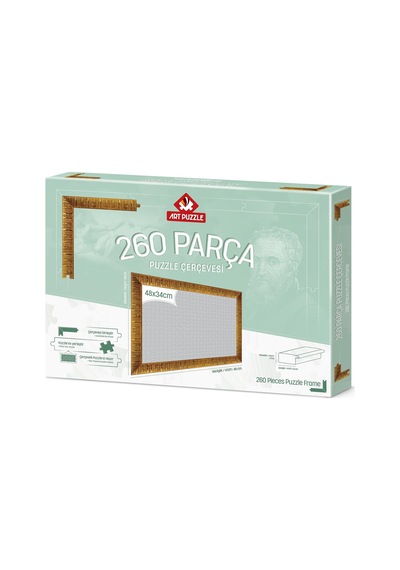 Art Puzzle Altın 260 Parça Demonte Puzzle Çerçevesi