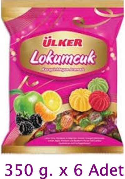 Ülker Lokumcuk Karışık Meyveli Yumuşak Şeker 6 x 350 G