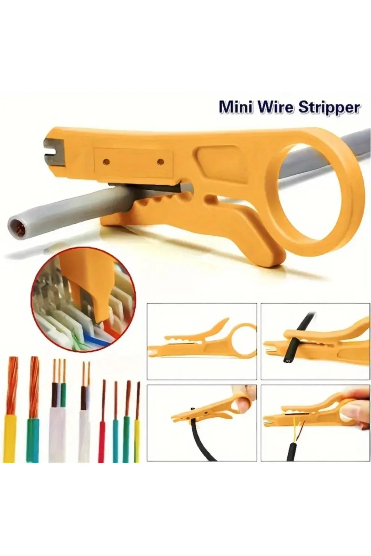 Kablo Soyucu Kep Kep Kablo Soyma Aparatı Krone Bıçağı Stripper Bıçak Crimper Kablo Sıyırıcı 1