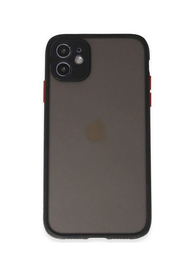 Apple, Uyumlu iPhone 11 Kılıf Montreal Silikon Kapak - Siyah