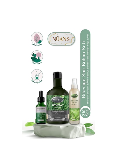 Mecitefendi Biberiye Serumu 50 ML + Biberiye Şampuan 250 ML + Biberiye Suyu 250 ML