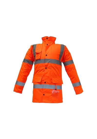 Junıor Jn1012 Waterproof Fosforlu Oxford Parka Turuncu Xl Beden Turuncu