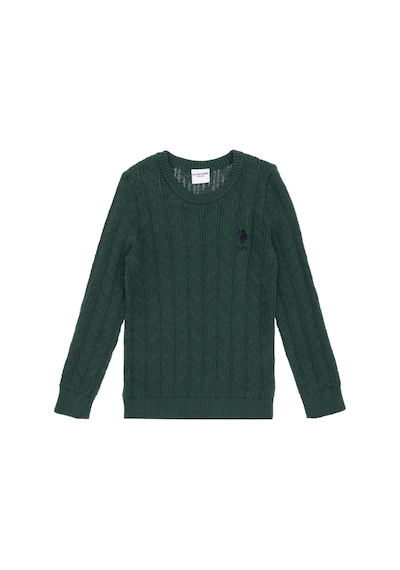 U.s. Polo Assn. Erkek Çocuk Koyu Yeşil Kazak /triko 50315638-vr079 Koyu Yesıl