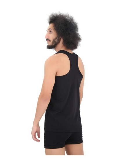 Cnt Erkek Ribana Atlet 6'lı Full Likralı Rambo Sporcu Atlet Siyah Siyah