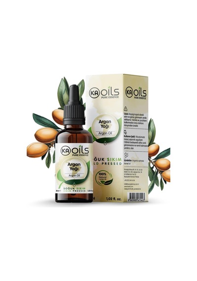 Ayrex Kaoils Argan Yağı 30 Ml / 100% Pure Argania Spinosa Kernel Oil / Soğuk Sıkım Doğal Taşıyıcı Yağ / Saç