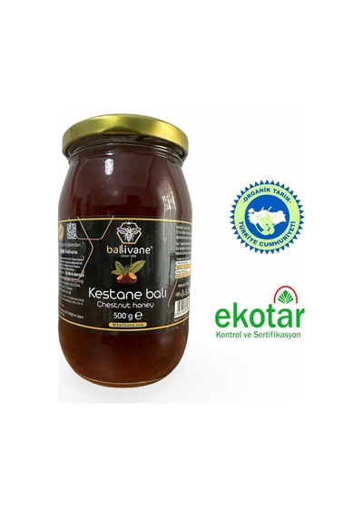 Organik Süzme Karakovan Kestane Balı 500 Gr.