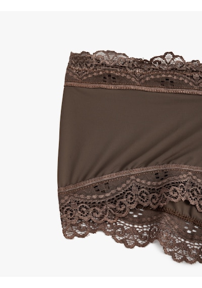Koton Yüksek Bel Hipster Külot Dantelli Koyu Kahverengi 5wlk30062mk Koyu Kahverengi Koton Yüksek Bel Hipster Külot Dantelli Koyu Kahverengi 5wlk30062mk Koyu Kahverengi